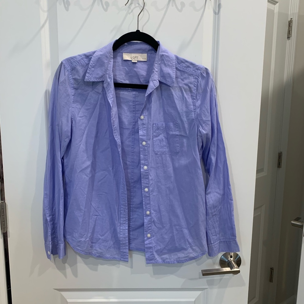 Loft Button Down 100% Cotton